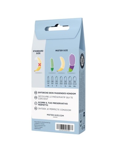 MISTER SIZE - TEST SET 3 PRESERVATIVOS DIFERENTES TALLAS + CINTA MÉTRICA