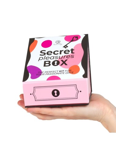 SECRET PLAY - CAJA DE PLACERES PARA PAREJAS DADOS + BALA VIBRADORA + PLUMERO
