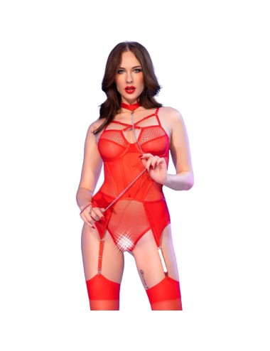 CHILIROSE - CR 4879 BODY CROTCHLESS ROJO XL