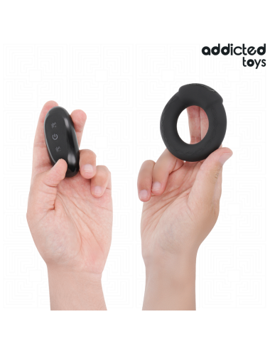 ADDICTED TOYS - ANILLO PENE VIBRADOR EFECTO CALOR CONTROL REMOTO