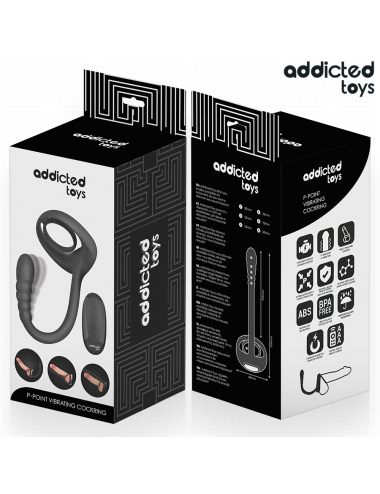 ADDICTED TOYS - ANILLO PENE VIBRADOR PUNTO·P CONTROL REMOTO