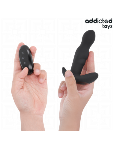 ADDICTED TOYS - PLUG ANAL VIBRADOR ROTATORIO CONTROL REMOTO
