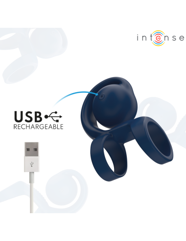 INTENSE - TYSON ANILLO POTENCIADOR CON CARACOL VIBRADOR Ø 3,2 CM