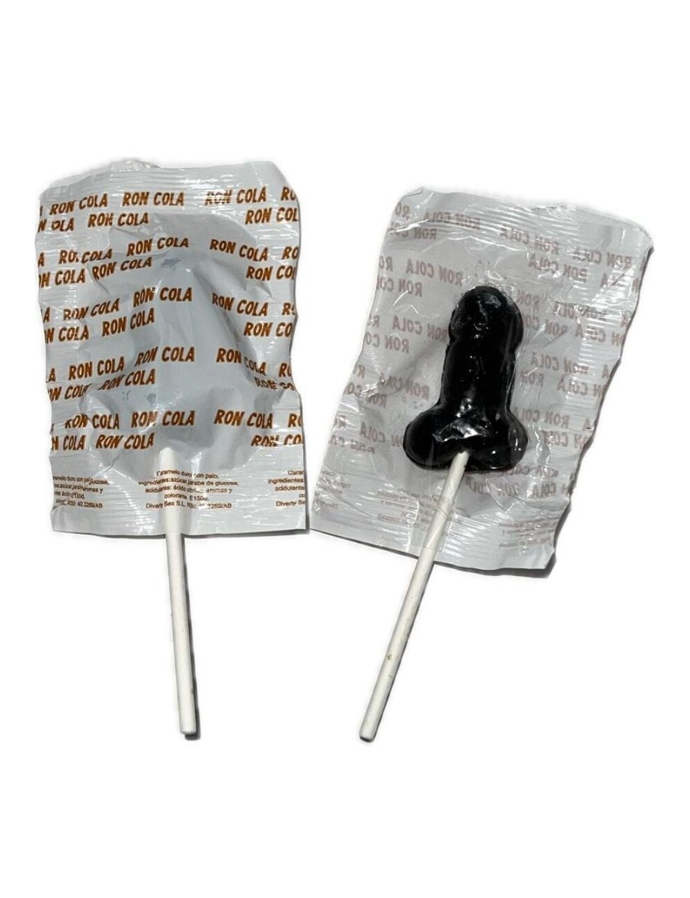 DIABLO GOLOSO - 1 PIRULETA PENE RON COLA 10% ALCOHOL