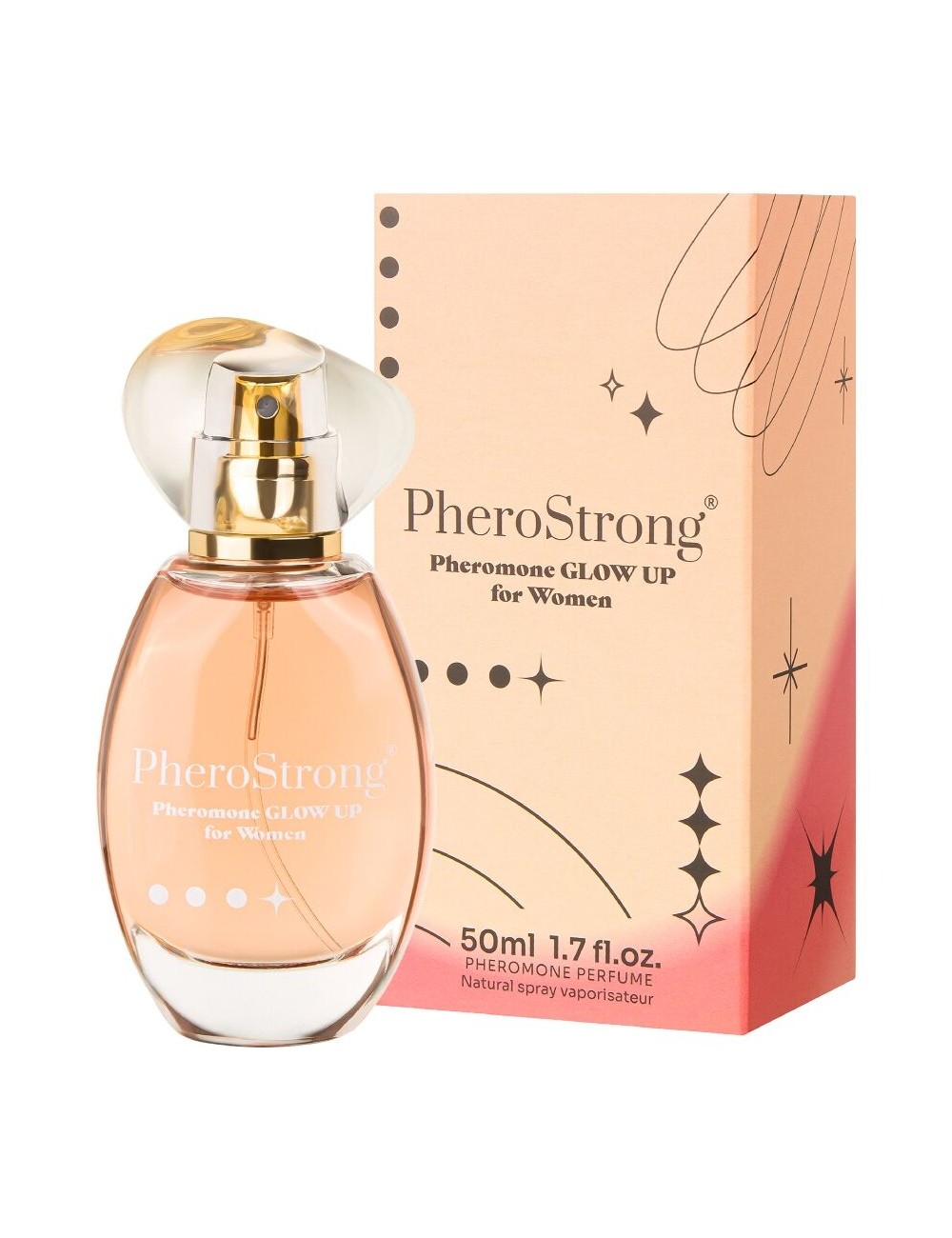 PHEROSTRONG - GLOW UP PERFUME CON FEROMONAS PARA MUJER 50 ML