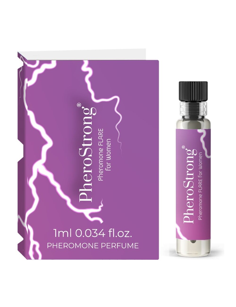 PHEROSTRONG - FLARE PERFUME CON FEROMONAS PARA MUJER 1 ML