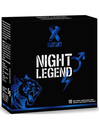XPOWER - NIGHT LEGEND ESTIMULANTE DE ACCIÓN RÁPIDA ERECCIÓN Y RENDIMIENTO 10 CÁPSULAS