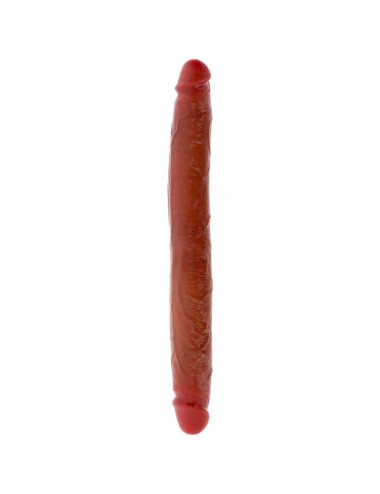 GET REAL - DILDO DOBLE DONG DE SILICONA CARAMELO 35 CM