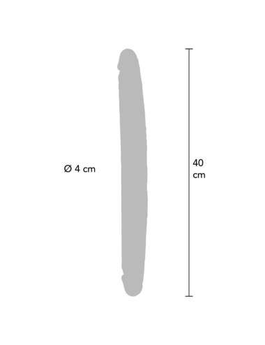 GET REAL - DILDO DOBLE DONG DE SILICONA CARAMELO 40 CM