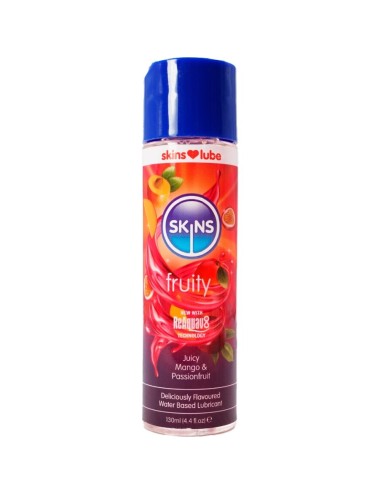 SKINS - FRUITY LUBRICANTE BASE DE AGUA MANGO & FRUTA PASIÓN 130 ML