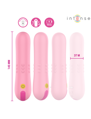 INTENSE - BARBARA VIBRADOR CON PERLAS GIRATORIAS