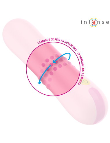 INTENSE - BARBARA VIBRADOR CON PERLAS GIRATORIAS