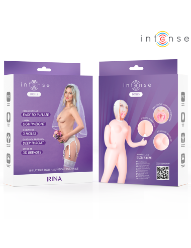 INTENSE DOLLS - IRINA MUÑECA HINCHABLE CON TRES ORIFICIOS