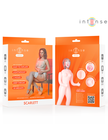 INTENSE DOLLS - SCARLETT MUÑECA HINCHABLE CON TRES ORIFICIOS