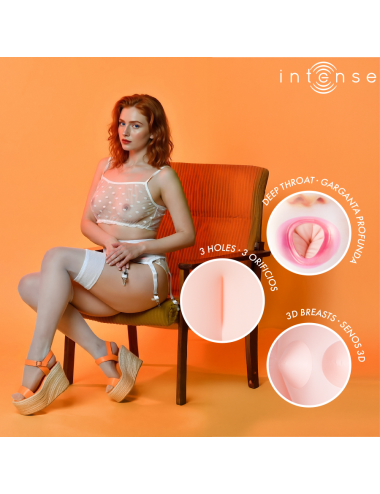 INTENSE DOLLS - SCARLETT MUÑECA HINCHABLE CON TRES ORIFICIOS
