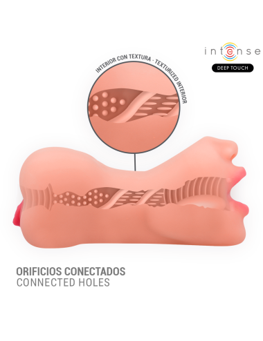 INTENSE DEEP TOUCH - RILEY MASTURBADOR DOBLE BOCA & VAGINA