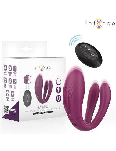 INTENSE - SANDRA VIBRADOR & ESTIMULADOR DE PINZAS CON GOLPETEO CONTROL REMOTO