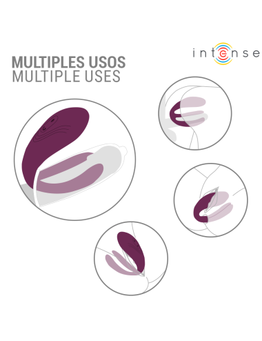 INTENSE - SANDRA VIBRADOR & ESTIMULADOR DE PINZAS CON GOLPETEO CONTROL REMOTO
