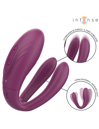 INTENSE - SANDRA VIBRADOR & ESTIMULADOR DE PINZAS CON GOLPETEO CONTROL REMOTO