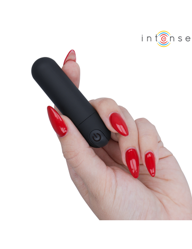 INTENSE - KAREN MINI BALA VIBRADORA 10 MODOS RECARGABLE NEGRO