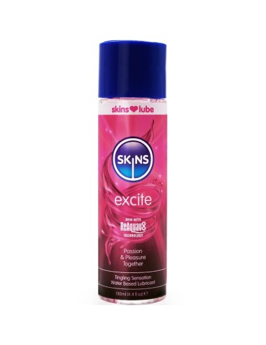 SKINS - EXCITE LUBRICANTE BASE DE AGUA 130 ML