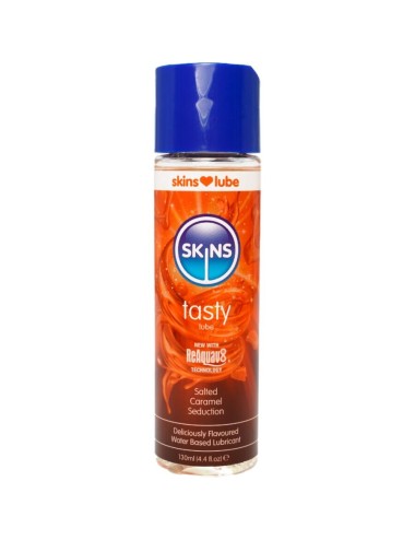 SKINS - TASTY LUBRICANTE BASE DE AGUA CARAMELO SALADO 130 ML