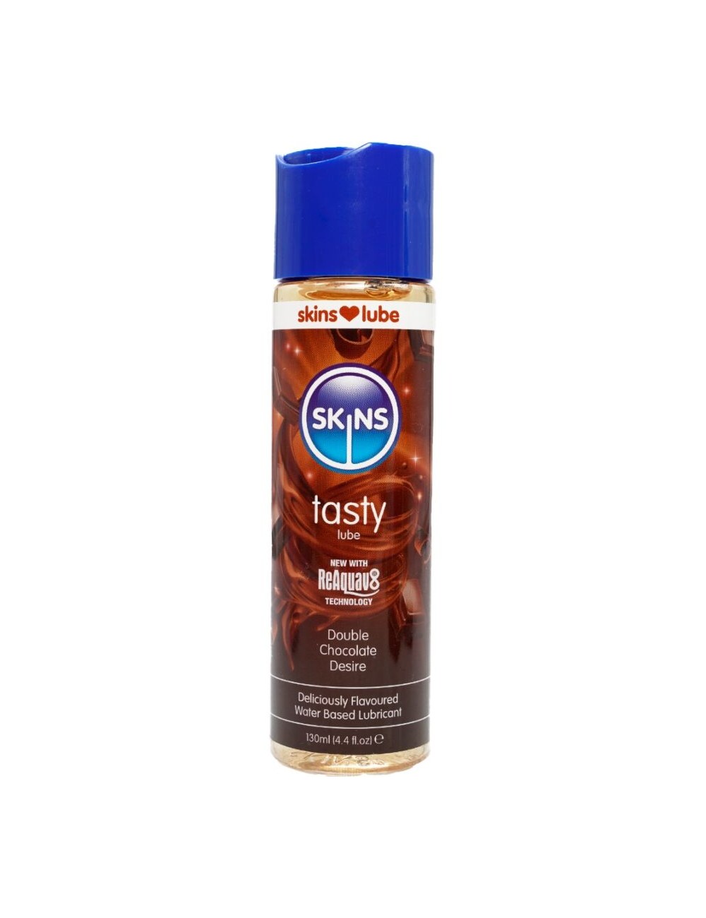 SKINS - TASTY LUBRICANTE BASE DE AGUA DOBLE CHOCOLATE 130 ML