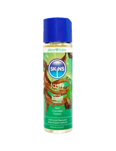 SKINS - TASTY LUBRICANTE BASE DE AGUA MENTA & CHOCOLATE 130 ML