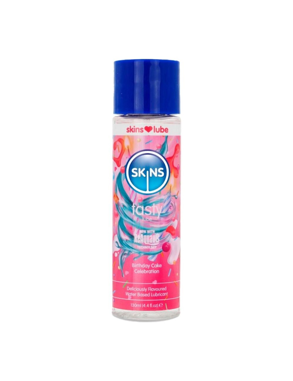 SKINS - TASTY LUBRICANTE BASE DE AGUA TARTA CUMPLEAÑOS 130 ML