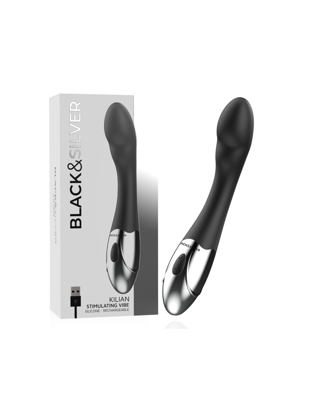 BLACK&SILVER - KILIAN VIBRADOR PUNTO G