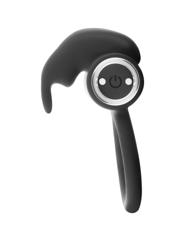 BLACK&SILVER - BURTON ANILLO RECARGABLE 10 MODOS VIBRACIÓN