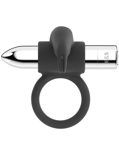 BLACK&SILVER - BURTON ANILLO RECARGABLE 10 MODOS VIBRACIÓN