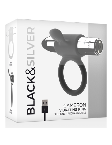 BLACK&SILVER - CAMERON ANILLO RECARGABLE SILVER