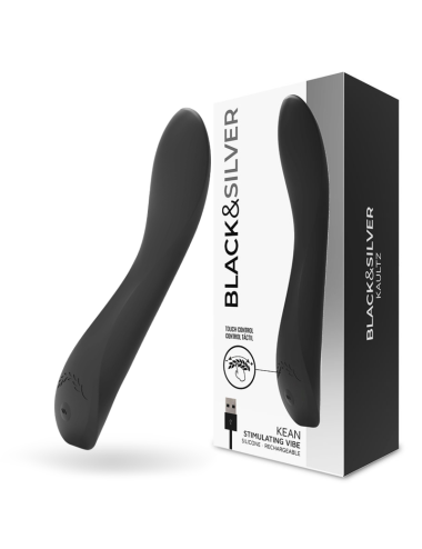 BLACK&SILVER - KEAN VIBRADOR TOUCH CONTROL