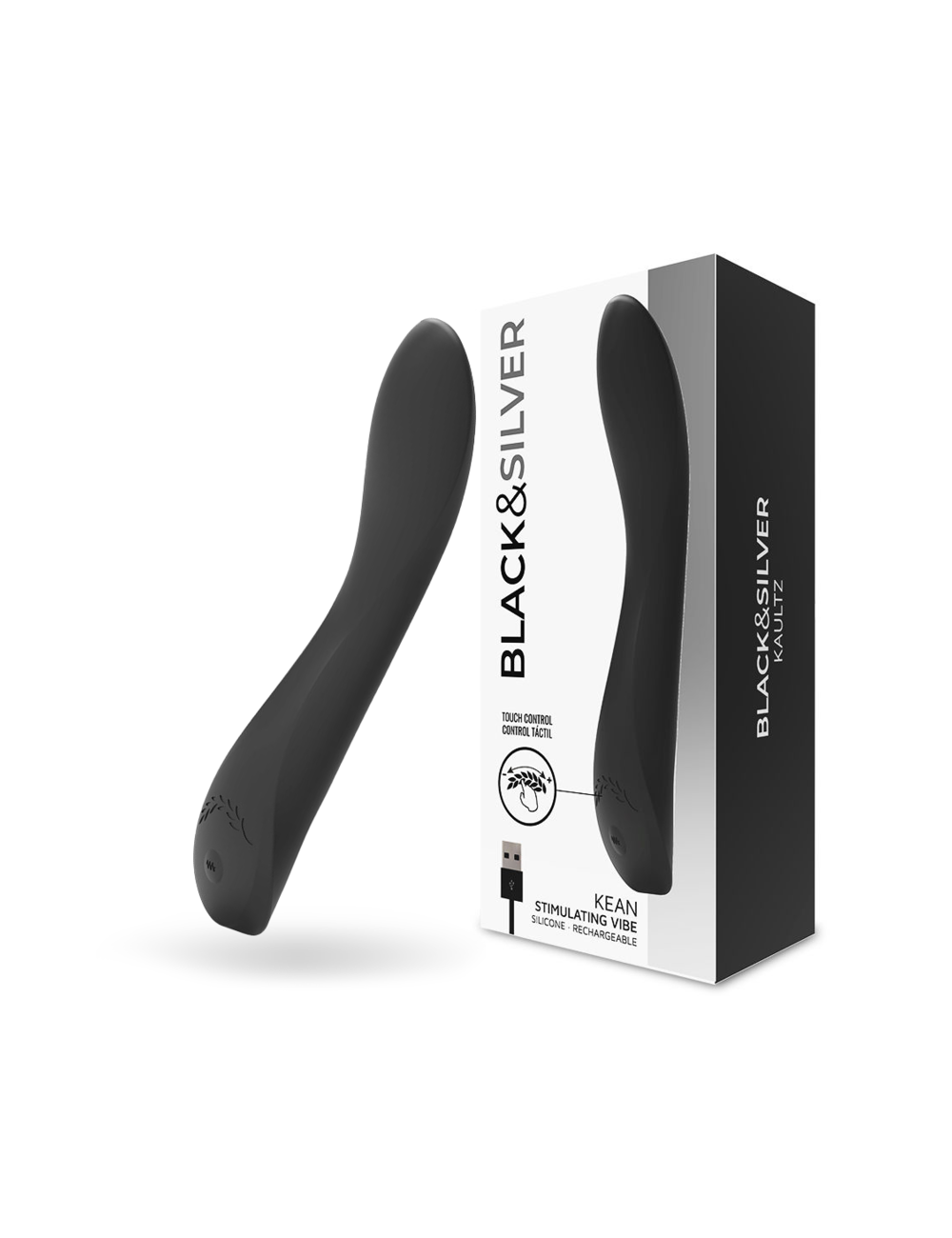 BLACK&SILVER - KEAN VIBRADOR TOUCH CONTROL