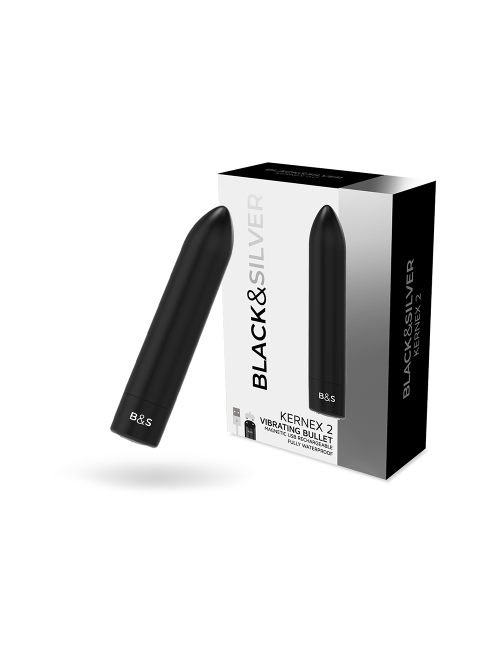 BLACK&SILVER - BALA MAGNETICA VIBRADORA KERNEX 2 NEGRO