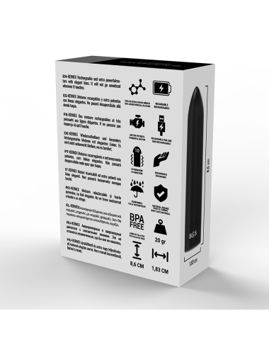 BLACK&SILVER - BALA MAGNETICA VIBRADORA KERNEX 2 NEGRO