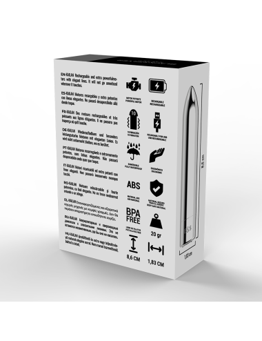 BLACK&SILVER - BALA MAGNETICA VIBRADORA KAILAN 2 SILVER