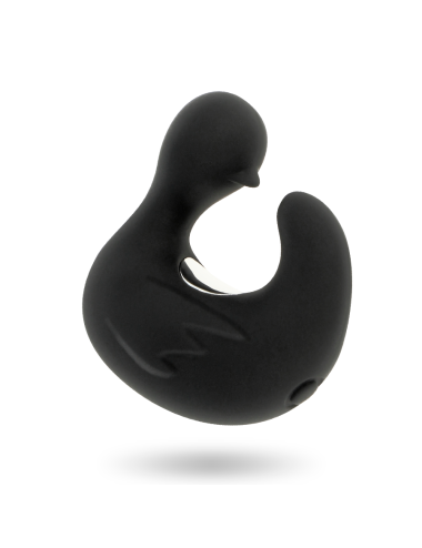 BLACK&SILVER - DEDAL PATO ESTIMULADOR DE SILICONA RECARGABLE DUCKYMANIA