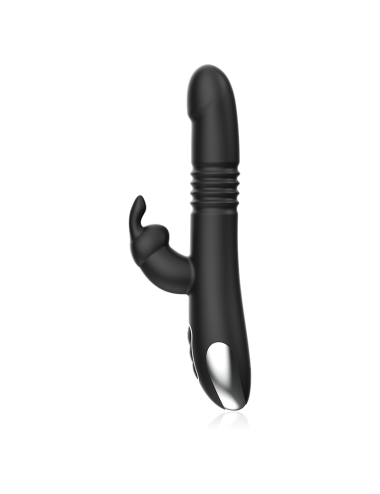 BLACK&SILVER - KENJI VIBRADOR RABBIT UP & DOWN COMPATIBLE CON WATCHME