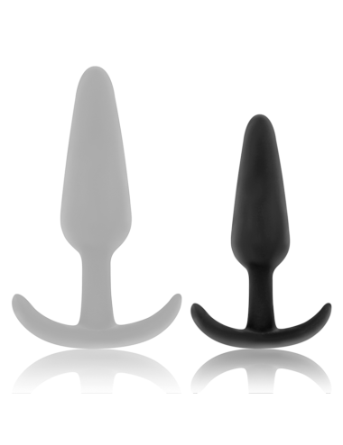 BLACK&SILVER - HANSEL PLUG ANAL SILICONA CON ASA PEQUEÑO