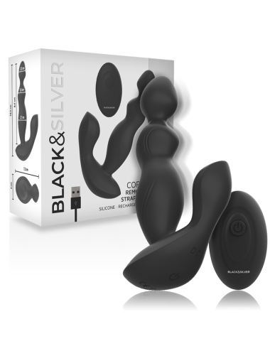 BLACK&SILVER - CORA PLUG PROSTÁTICO SILICONA CONTROL REMOTO