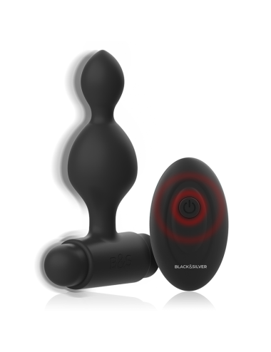 BLACK&SILVER - TUCKER PEQUEÑO PLUG ANAL SILICONA CONTROL REMOTO