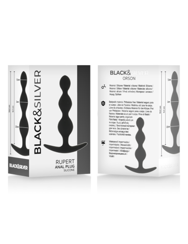 BLACK&SILVER - RUPERT CADENA BOLAS ANALES 10 CM