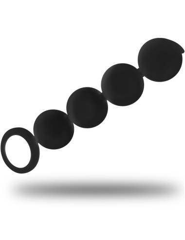 BLACK&SILVER - LENNON ROSARIO ANAL 4 ESFERAS SILICONA 15 CM