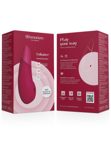 WOMANIZER - ENHANCE ESTIMULADOR DE CLITORÍS ROSA VIBRANTE