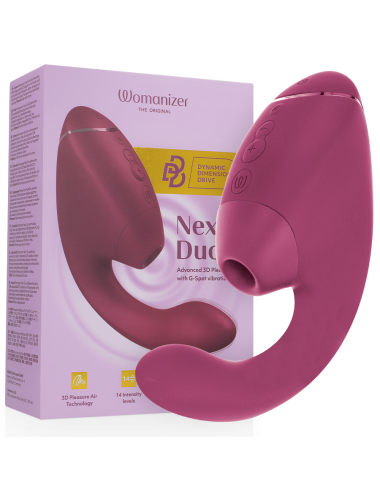 WOMANIZER - DUO NEXT ESTIMULADOR VIBRADOR DUAL CLÍTORIS & PUNTO·G ROSA