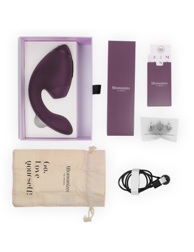 WOMANIZER - DUO NEXT ESTIMULADOR VIBRADOR DUAL CLÍTORIS & PUNTO·G MORADO