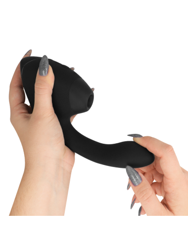 WOMANIZER - DUO NEXT ESTIMULADOR VIBRADOR DUAL CLÍTORIS & PUNTO·G NEGRO