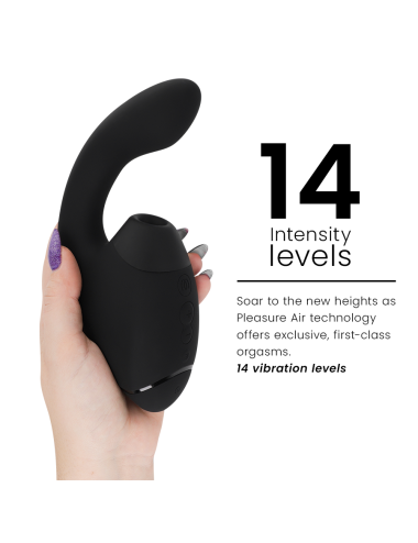 WOMANIZER - DUO NEXT ESTIMULADOR VIBRADOR DUAL CLÍTORIS & PUNTO·G NEGRO